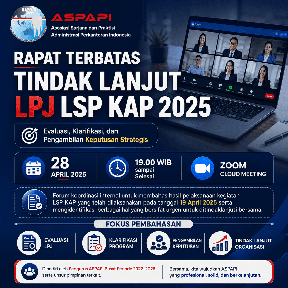 Rapat Terbatas Tindak Lanjut Laporan Pertanggungjawaban (LPJ) LSP KAP Tahun 2025