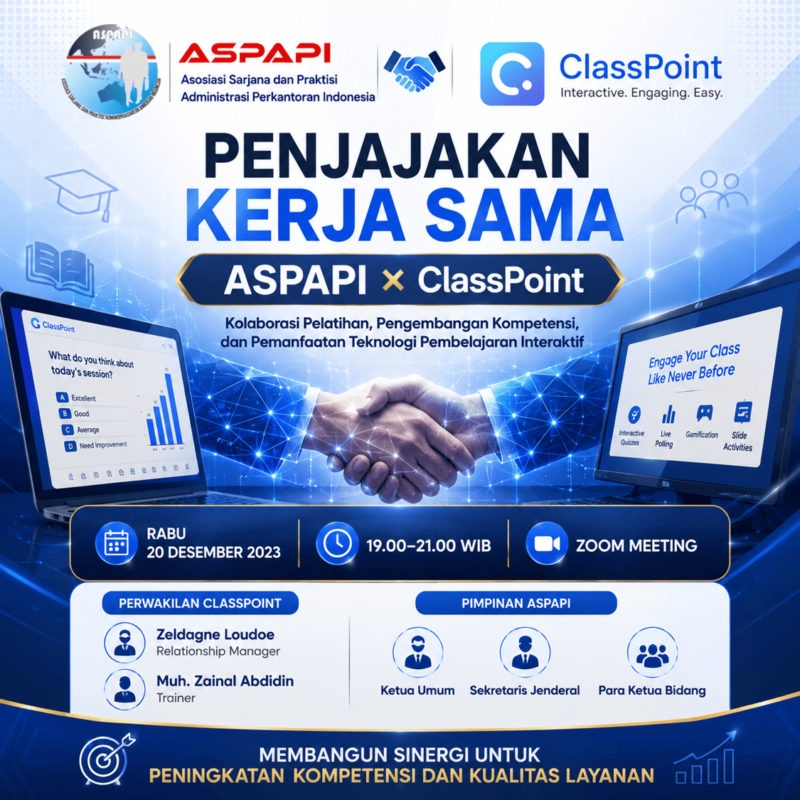 Penjajakan Kerja Sama Pelatihan antara ASPAPI dan ClassPoint